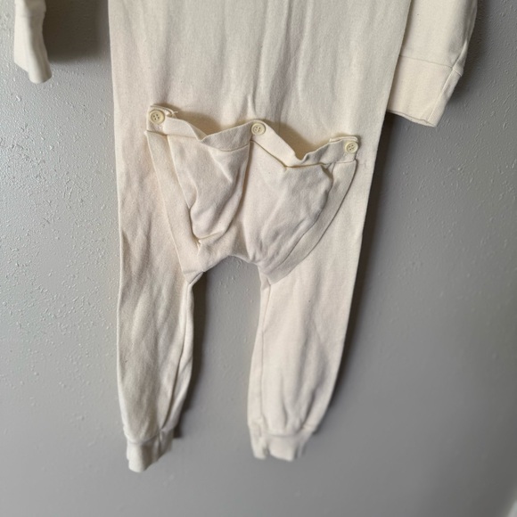 Vintage The Original Long-Johns Panda Cream With Blue Embroidery Size 3T - Picture 4 of 7